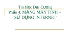 Bài giảng Tin học đại cương: Phần 4 - Mạng máy tính sử dụng Internet