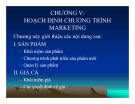 Bài giảng Quản trị Marketing: Chương 5 - Phạm Thị Ngọc Thảo