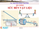 Bài giảng Sức bền vật liệu - Ths. Nguyễn Danh Trường