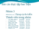 Báo cáo thực tập ban Tiện - Dụng cụ đo kiểm