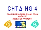 Bài giảng Thương mại quốc tế: Chương 4