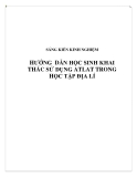 SKKN : Hướng  dẫn học sinh khai thác sử dụng Atlat trong học tập Địa lí