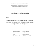 Khóa luận tốt nghiệp: Sự ảnh hưởng của cuộc khủng hoảng tài chính toàn cầu bắt đầu từ cuối năm 2007 tới các doanh nghiệp nhỏ và vừa ở Việt Nam