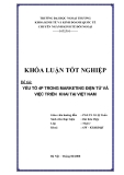 Khóa luận tốt nghiệp: Yếu tố 4p trong marketing điện tử và việc triển khai tại Việt Nam