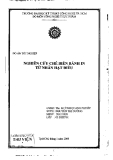Đồ án tốt nghiệp: Nghiên cứu chế biến bánh in từ nhân hạt điều