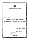 Đồ án tốt nghiệp: Nghiên cứu công nghệ chế biến đồ hộp tự ngâm trong nước muối