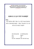 Khóa luận tốt nghiệp: Hệ thống siêu thị của Việt Nam trong bối cảnh hội nhập - thực trạng và các đề xuất phát triển