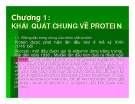 Bài giảng Công nghệ protein - enzym: Chương 1