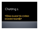 Bài giảng Tài chính doanh nghiệp: Chương 1 - ĐH Kinh tế