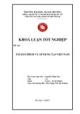 Khóa luận tốt nghiệp: Tái bảo hiểm và áp dụng tại Việt Nam