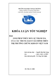 Khóa luận tốt nghiệp: Giải pháp thúc đẩy sự tham gia của các trung gian tài chính trên thị trường chứng khoán Việt Nam