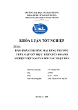 Khóa luận tốt nghiệp: Đàm phán thương mại bằng phương thức gặp gỡ trực tiếp doanh nghiệp Việt Nam và đối tác Nhật Bản