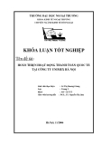 Khóa luận tốt nghiệp: Hoàn thiện hoạt động thanh toán quốc tế tại công ty UNIMEX Hà Nội