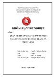 Khóa luận tốt nghiệp: Quan hệ thương mại và đầu tư Việt Nam - Vương quốc Bỉ: thực trạng và triển vọng