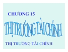 Bài giảng Lý thuyết tài chính tiền tệ: Chương 15 - Phạm Đặng Huấn