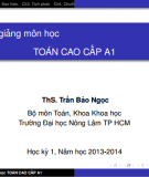 Bài giảng môn học Toán cao cấp A1 - ThS. Trần Bảo Ngọc