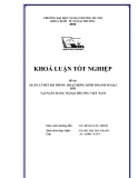 Luận văn tốt nghiệp: Quản lý rủi ro trong hoạt động kinh doanh ngoại hối tại ngân hàng Ngoại thương Việt Nam