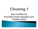 Bài giảng Đại cương về phương pháp nghiên cứu trong quản trị kinh doanh