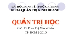 Bài giảng Quản trị học: Chương 1 - TS. Phan Thị Minh Châu