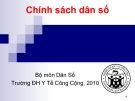 Bài giảng Dân số và phát triển: Bài 6 - ThS. Nguyễn Thành Nghị