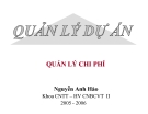 Bài giảng Quản lý dự án - Nguyễn Anh Hào