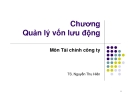 Bài giảng Tài chính công ty: Chương 11 - TS. Nguyễn Thu Hiền