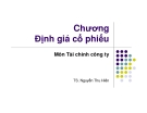 Bài giảng Tài chính công ty: Chương 6 - TS. Nguyễn Thu Hiền