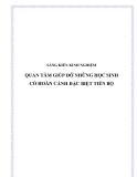 SKKN: Quan tâm giúp đỡ những học sinh có hoàn cảnh đặc biệt tiến bộ