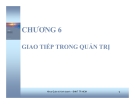 Bài giảng Quản trị học: Chương 6 - GV. Trần Đăng Khoa