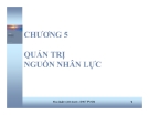 Bài giảng Quản trị học: Chương 5 - GV. Trần Đăng Khoa