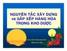 Bài giảng Nguyên tắc xây dựng và sắp xếp hàng hóa trong kho dược - ThS. Lương Thanh Long