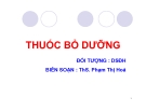 Bài giảng Thuốc bổ dưỡng - ThS. Phạm Thị Hóa