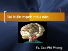 Bài giảng Tai biến mạch máu não - TS. Cao Phi Long