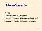 Bài giảng Sản xuất vaccin