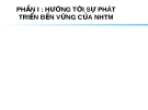 Bài giảng Quản trị ngân hàng - Phần 1: Hướng tới sự phát triển bền vững của ngân hàng thương mại