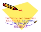 Seminar: Sinh thái biển - ĐH Đồng Tháp