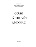 Giáo trình Cơ sở lý thuyết Âm nhạc: Phần 1 - ĐH Huế