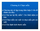 Bài giảng Phương pháp nghiên cứu khoa học - Chương 6: Chọn mẫu