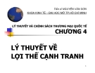 Bài giảng Lý thuyết và chính sách thương mại quốc tế: Chương 4 - TS. Nguyễn Văn Sơn