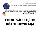 Bài giảng Lý thuyết và chính sách thương mại quốc tế: Chương 7 - TS. Nguyễn Văn Sơn