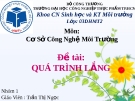 Bài thuyết trình: Quá trình lắng