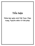 Tiểu luận: Thâm hụt ngân sách Việt Nam: Thực trạng, Nguyên nhân và Giải pháp