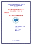 Tiểu luận lý thuyết tài chính tiền tệ: Suy thoái kinh tế
