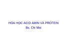 Bài giảng Hóa học Acid amin và protein - BS. Chi Mai