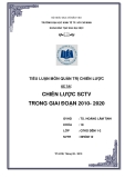 Tiểu luận môn quản trị chiến lược: Chiến lược SCTV trong giai đoạn 2010 - 2020