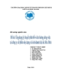 TIểu luận quản trị sản xuất & điều hành: Ứng dụng lý thuyết phân bố và đo lường công việc tại công ty cổ phần xây dựng kinh doanh địa ốc Hòa Bình