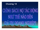 Thuyết trình: Chính sách nợ tác động như thế nào đến giá trị doanh nghiệp