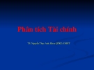 Bài giảng Phân tích tài chính - TS. Nguyễn Thục Anh