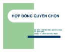 Thuyết trình: Hợp đồng quyền chọn