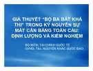 Thuyết trình: Giả thuyết “bộ ba bất khả thi” trong kỷ nguyên sự mất cân bằng toàn cầu: định lượng và kiểm nghiệm